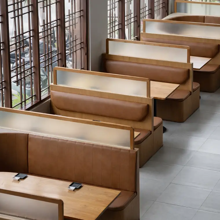 Light wood and leather — ENSO Japanese Fusion & Bar, Canggu
