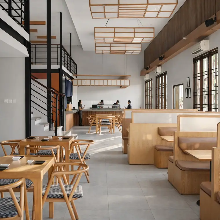 Ground floor dining room — ENSO Japanese Fusion & Bar, Canggu, Bali
