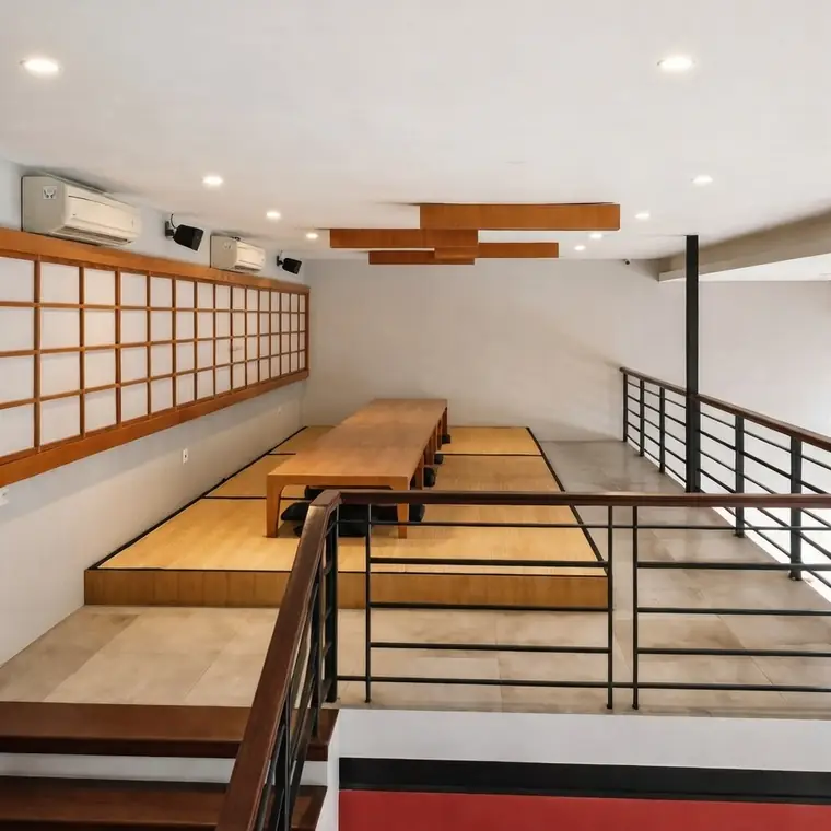 Tatami seating for groups — ENSO Japanese Fusion & Bar, Canggu